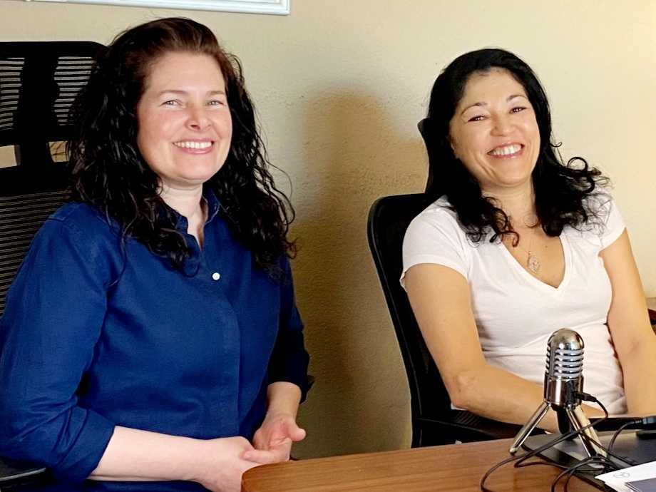 Amanda Morse and Clara Albornoz in office