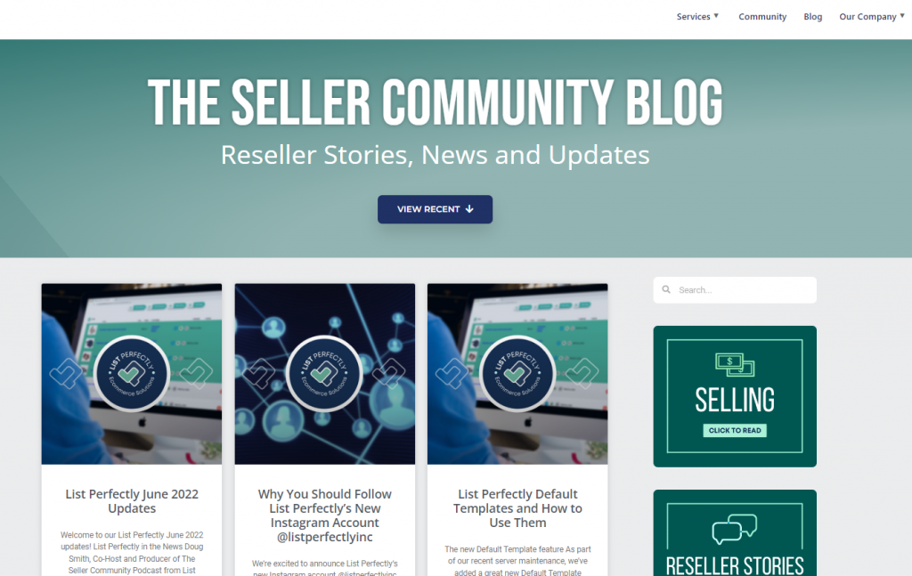 seller community blog
