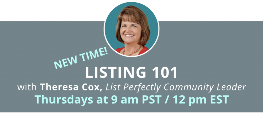 listing 101 with theresa cox