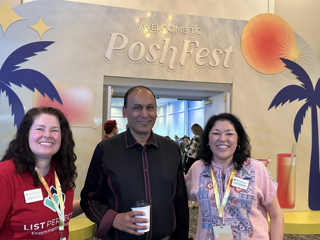 Amanda Morse, Manish Chandra, and Clara Albornoz together at PoshFest