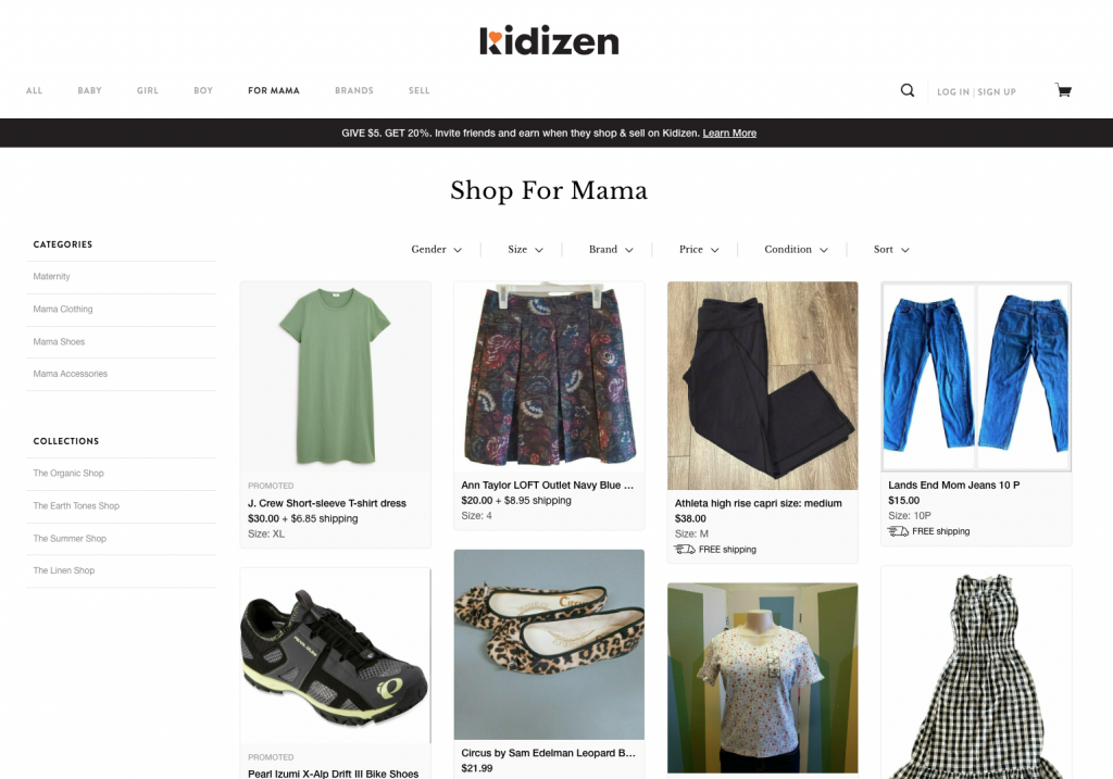 kidizen shop for mama