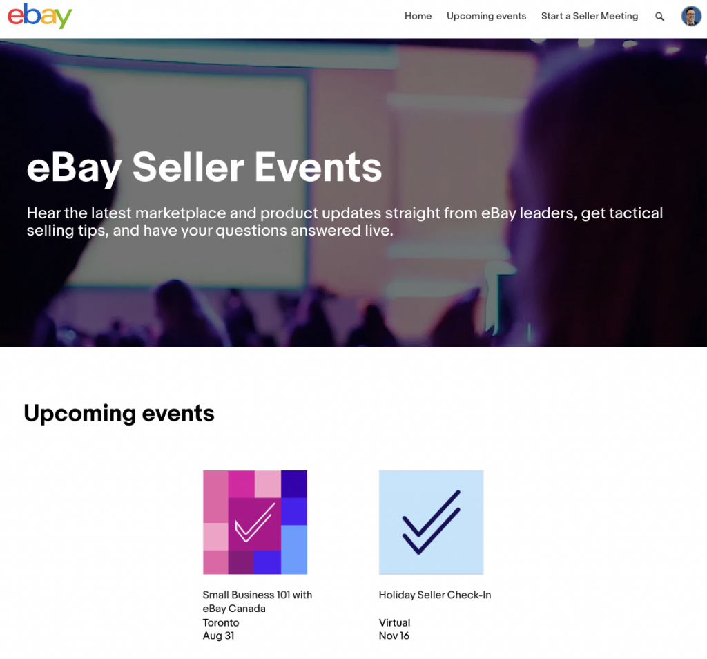 ebay seller events