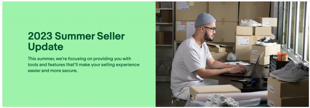 ebay 2023 summer seller update header image