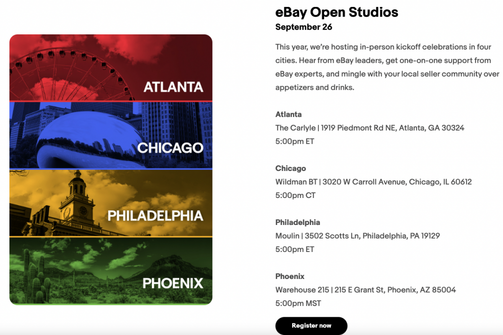 ebay open studios