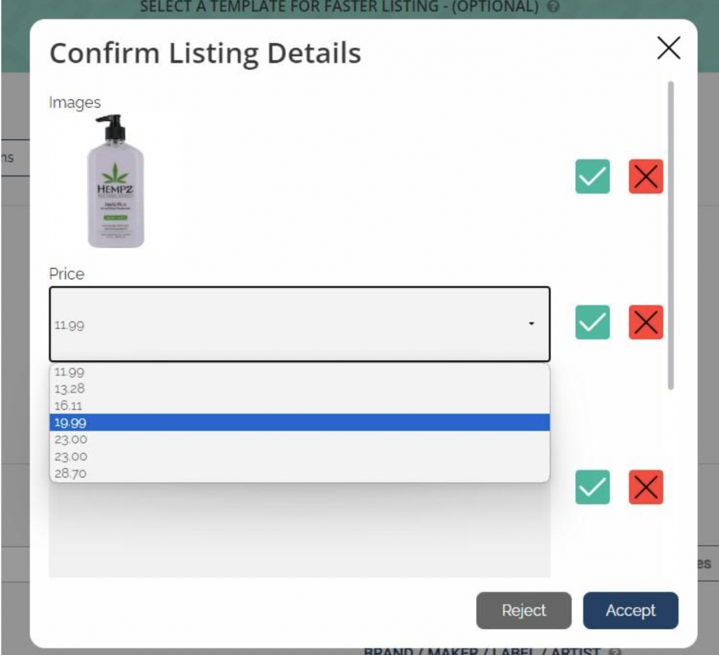 Listing Assistant Confirm Listing Details 1