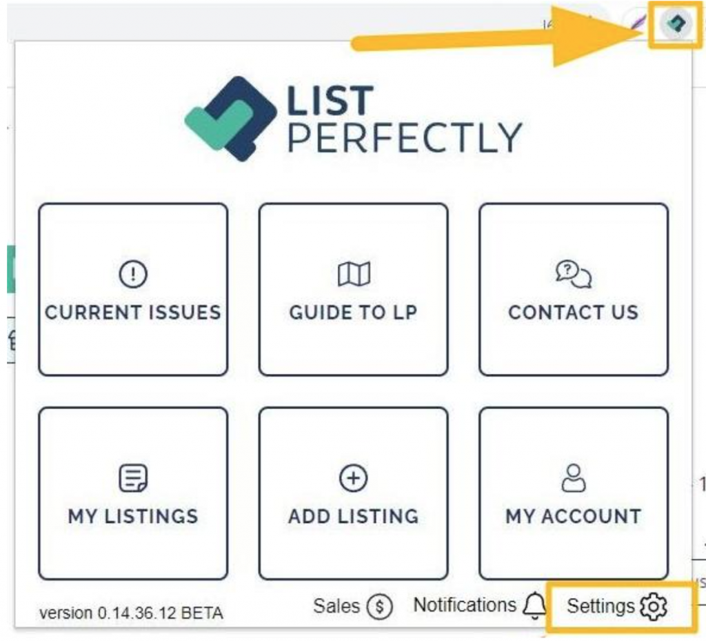 access the General Extension Settings