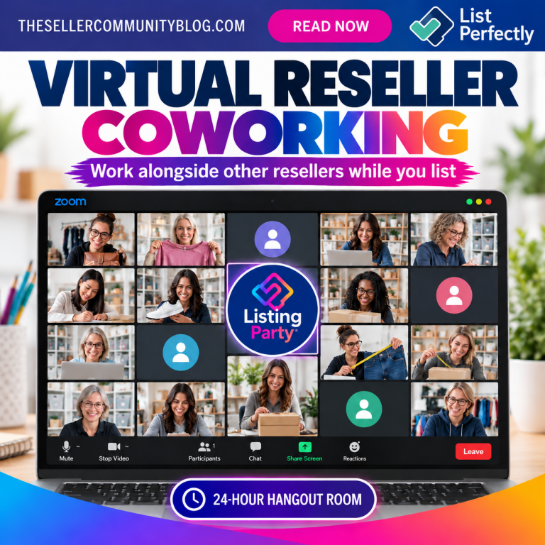 Online resellers listing and managing inventory together through virtual reseller coworking