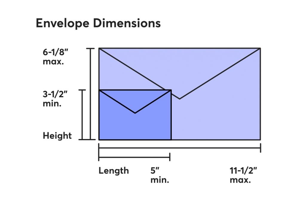 mercari first class envelope dimensions