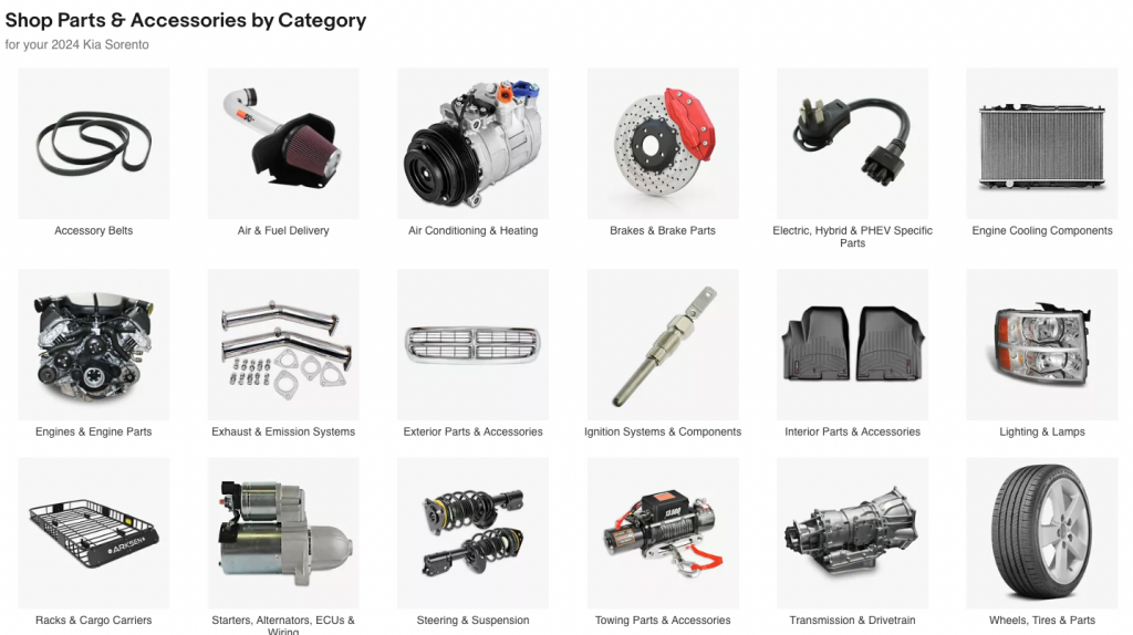 ebay motors parts listings