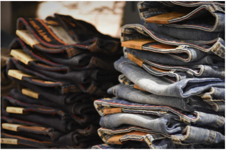 stacks of jeans