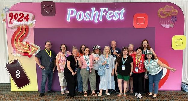 poshfest 2024 pic with sellers and lp