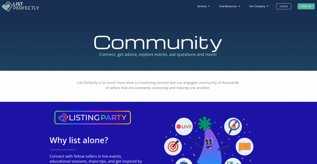 list perfectly community page oct 2024